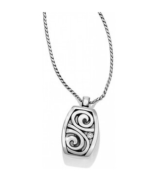 BRIGHTON London Groove Badge Clip Necklace