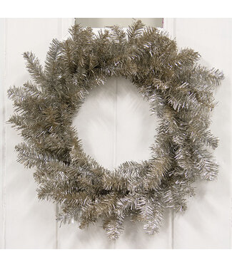 Glistening Platinum Pine Wreath