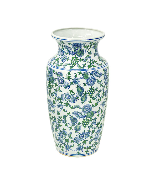 24" Decorative Porcelain Vase