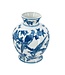 Blue White Porcelain Teardrop Vase Nature-Inspired