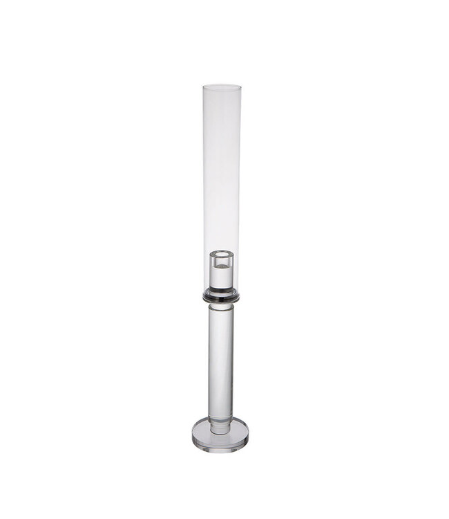24" Candle Holder, Clear
