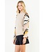 Megan Long Sleeve Mixed Media Top