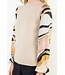 Megan Long Sleeve Mixed Media Top