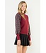 Hannah Mixed Media Knit Top