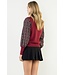 Hannah Mixed Media Knit Top