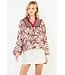 Jasmin Long Sleeve Print Detail Top