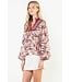 Jasmin Long Sleeve Print Detail Top