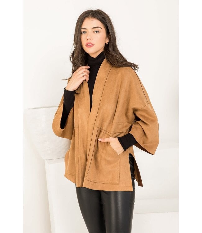 Sofia Suede Cardigan