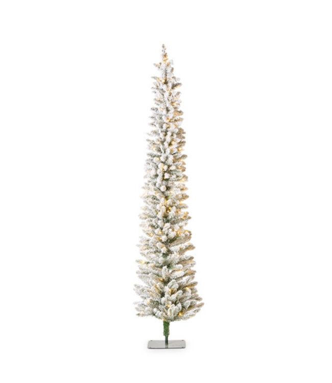 7.5' Snowy Alpine Lighted Tree