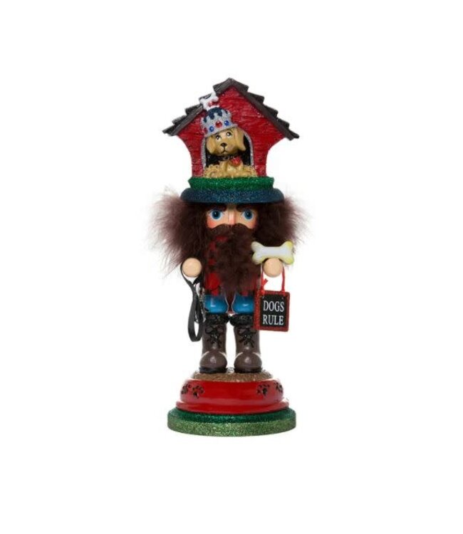 13" Hollywood Nutcrackers™ Dog House Hat Nutcracker