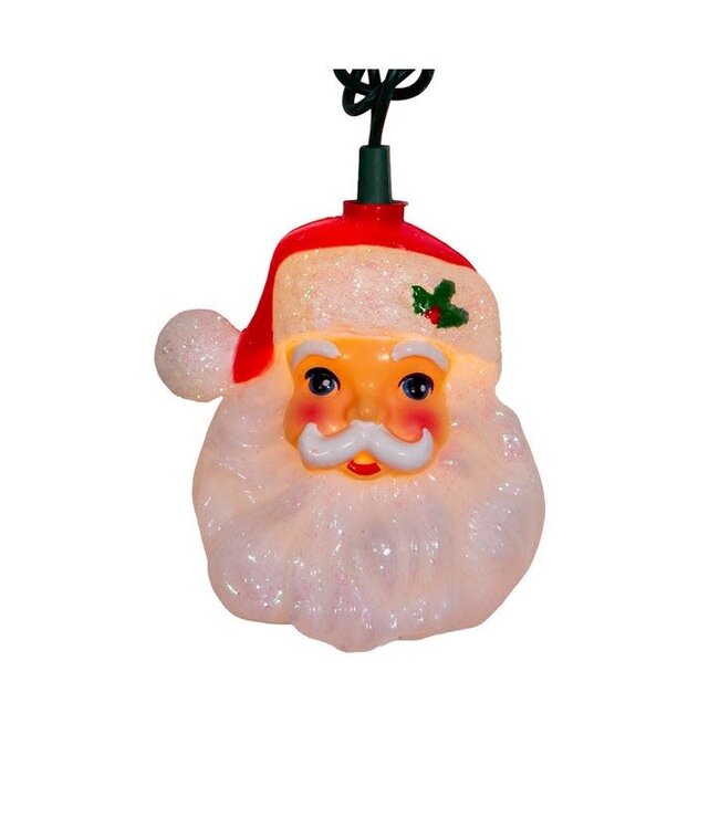 9' UL 10L Santa Head Light Set