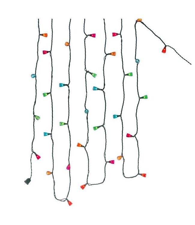 25.5' UL 10-Light Multicolored Tulip Light Set