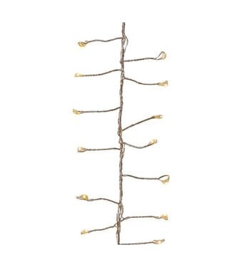 8' 240-Light Warm White LED Twinkle Cluster Fairy Light