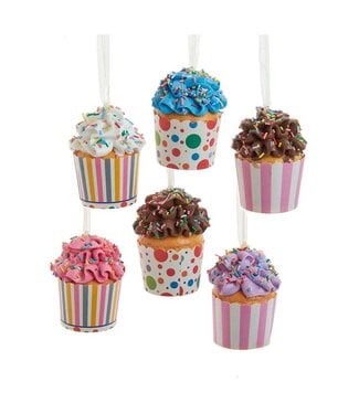 Cupcake In Paper Cup Ornaments
