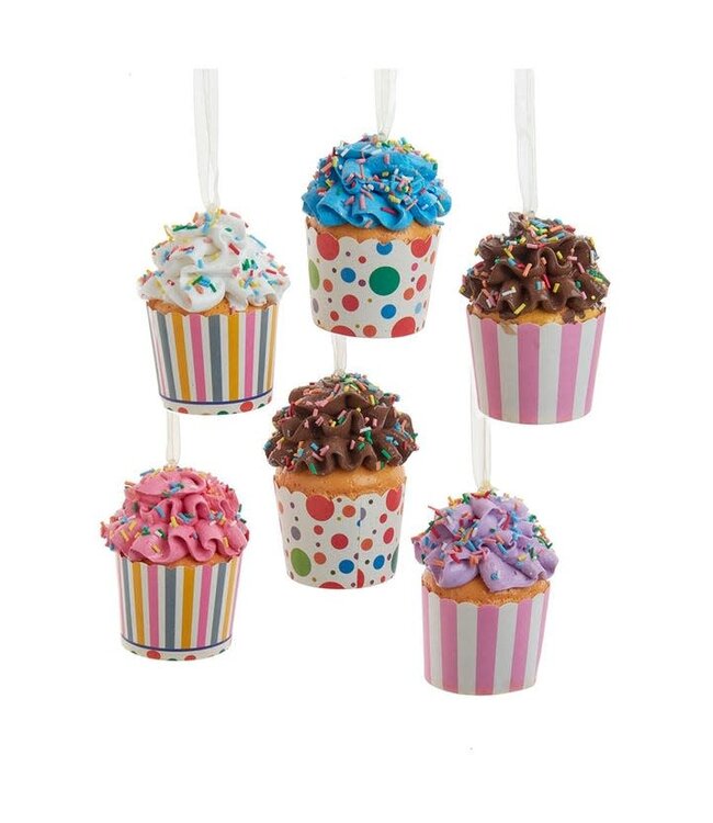 Cupcake In Paper Cup Ornaments