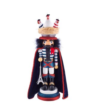 17.5" Hollywood Three French Hens Nutcracker