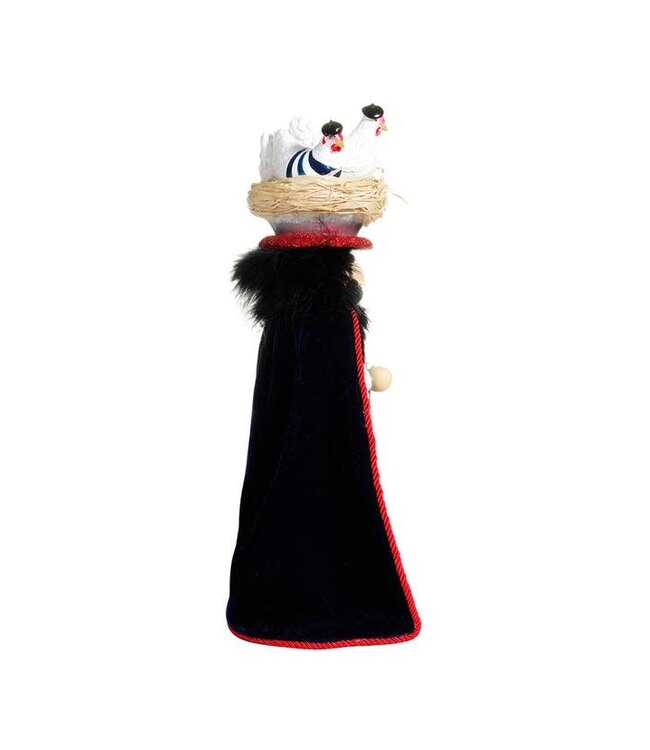 17.5" Hollywood Three French Hens Nutcracker