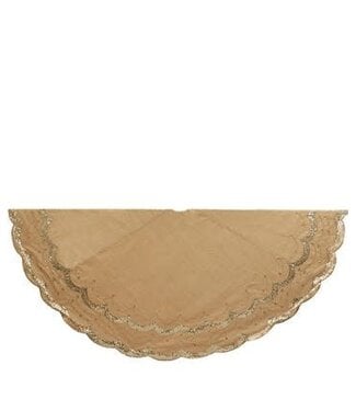 72" Gold Embossed Tree Skirt