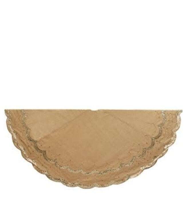 72" Gold Embossed Tree Skirt