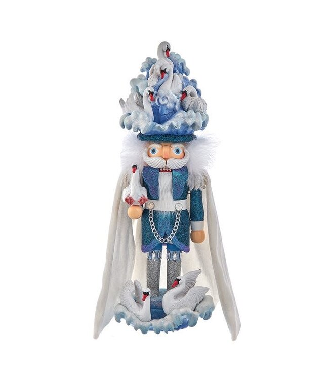 18" Hollywood Seven Swans Swimming Nutcracker