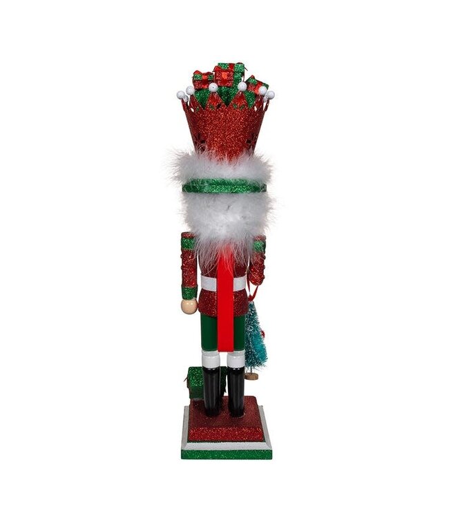 18" Hollywood Red & Green With Presents Nutcracker