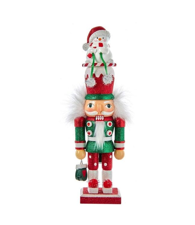 12" Hollywood Snowman Hat Nutcracker