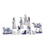 Porcelain Delft Nativity Set