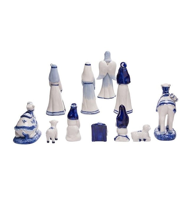 Porcelain Delft Nativity Set