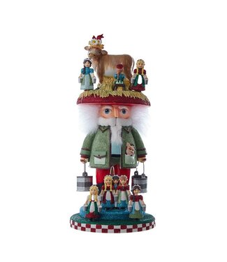 16.5" Hollywood 8 Maids A Milking Nutcracker