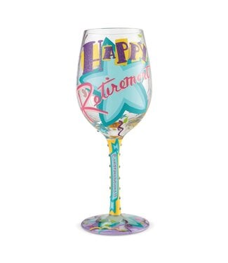 Lolita Wine Glass Happy Retirement