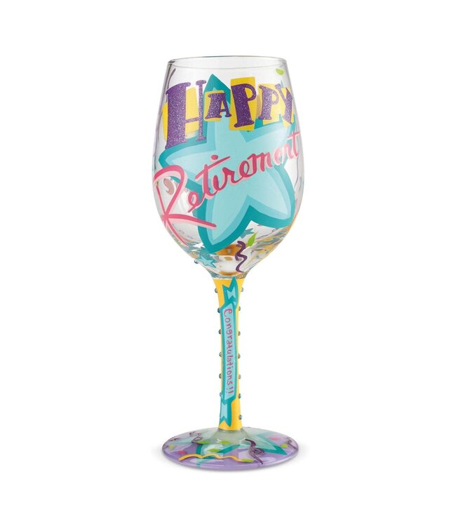 Lolita Wine Glass Happy Retirement