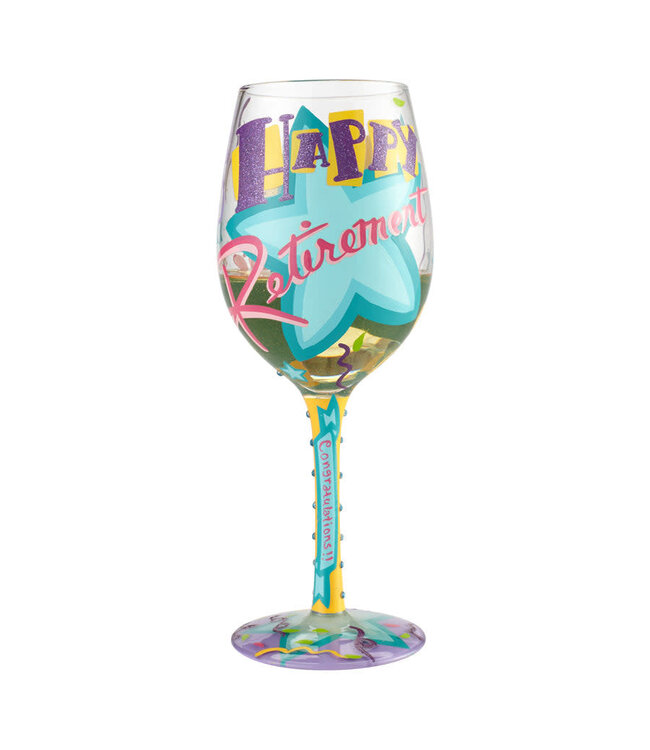 Lolita Wine Glass Happy Retirement