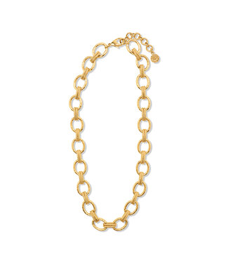 Cleopatra Regal Link Necklace, 16+2" - Gold
