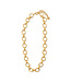 Cleopatra Regal Link Necklace, 16+2" - Gold