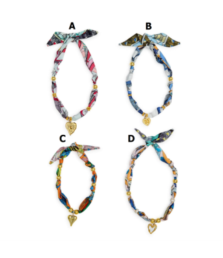 Tied to You Adjustable Scarf Necklace