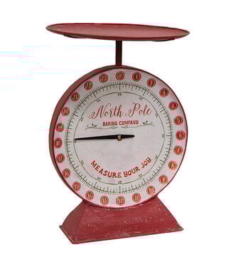 North Pole Baking Company Red Metal Scale