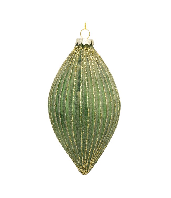 Green Glass Ornament - Sold Individually