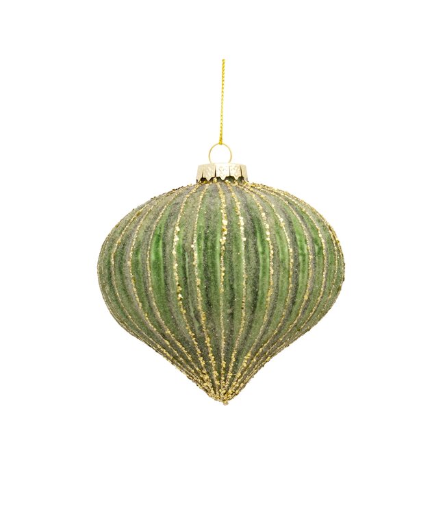 Green Glass Ornament - Sold Individually