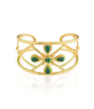 Monique Gem Cuff - Malachite