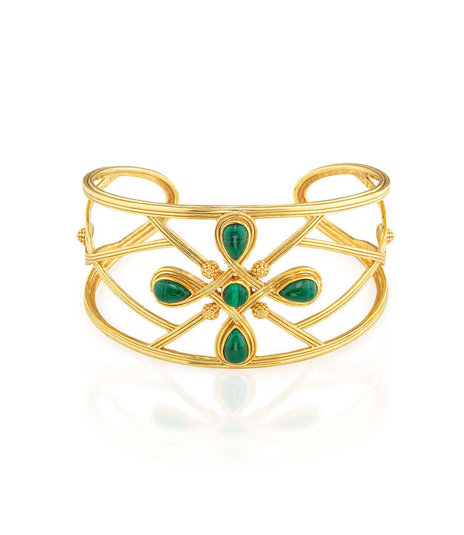 Monique Gem Cuff - Malachite