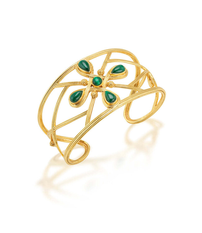 Monique Gem Cuff - Malachite