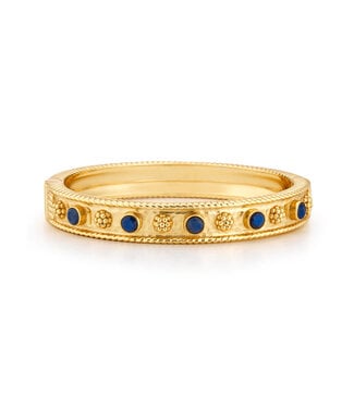 Berry Gem Classic Hinged Bangle - Blue Labradorite