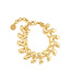 Golden Laurel Link Bracelet