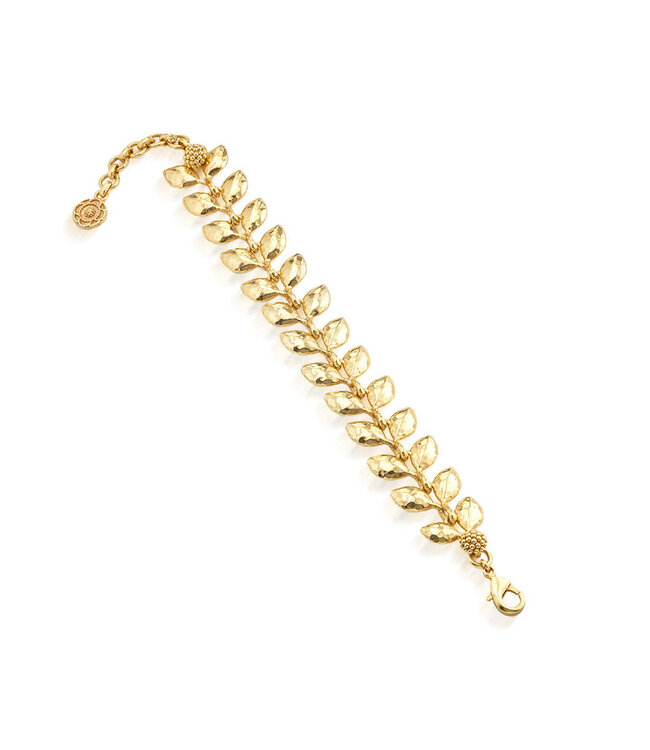 Golden Laurel Link Bracelet
