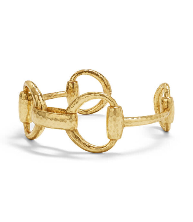 Equestrian Snaffle Bit Cuff - Gold