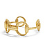 Equestrian Snaffle Bit Cuff - Gold