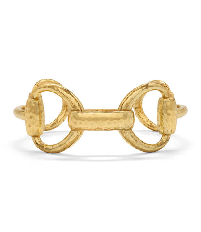 Equestrian Snaffle Bit Cuff - Gold