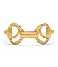 Equestrian Snaffle Bit Cuff - Gold