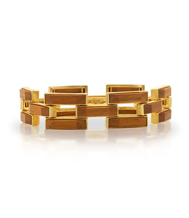Pathway Link Bracelet, 7.5" - Teak