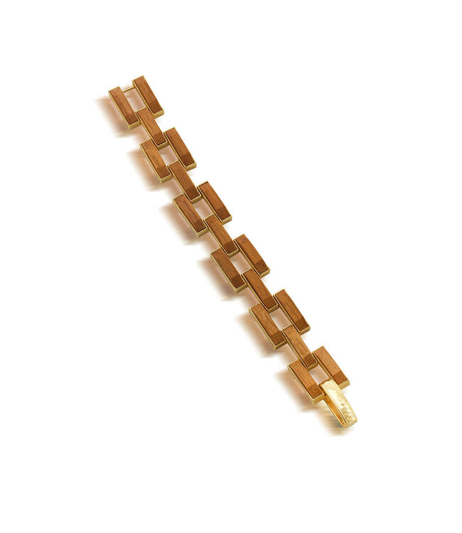 Pathway Link Bracelet, 7.5" - Teak